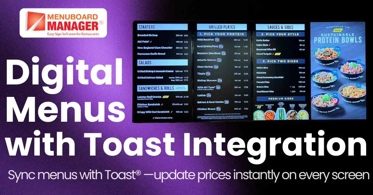 Digital Menu with Toast 1200×628