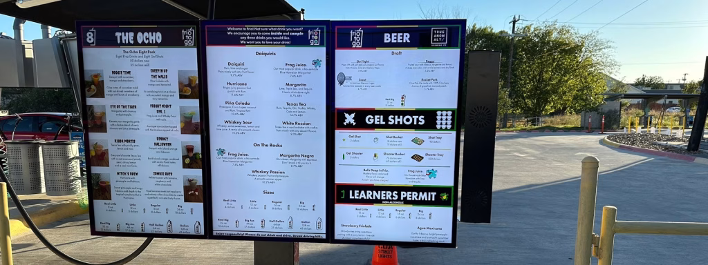 Frio To Go Menu Boards