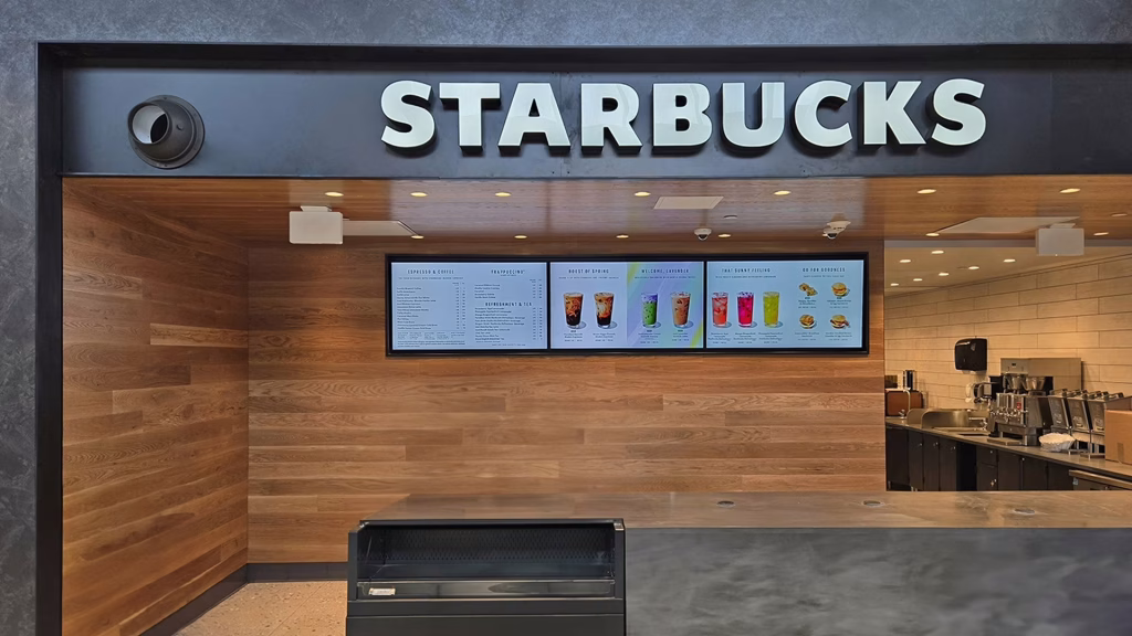 Starbucks Guilderland Travel Plaza Indoor Menus
